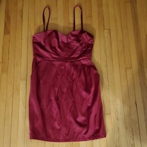 Beautiful burgundy cocktail dress